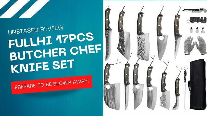 Knife Set,FULLHI 14pcs Japanese Knife Set, Premium German
