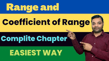 Range and Coefficient of Range - Measures of Dispersion| Class 11 Economics I Bcom BBMKU Statistics