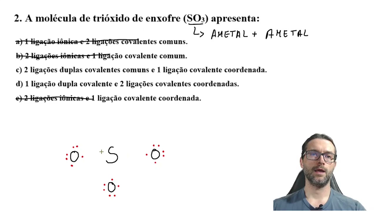 Estrutura De Lewis Do Trioxido De Enxofre Fórmula Molecular Do ácido
