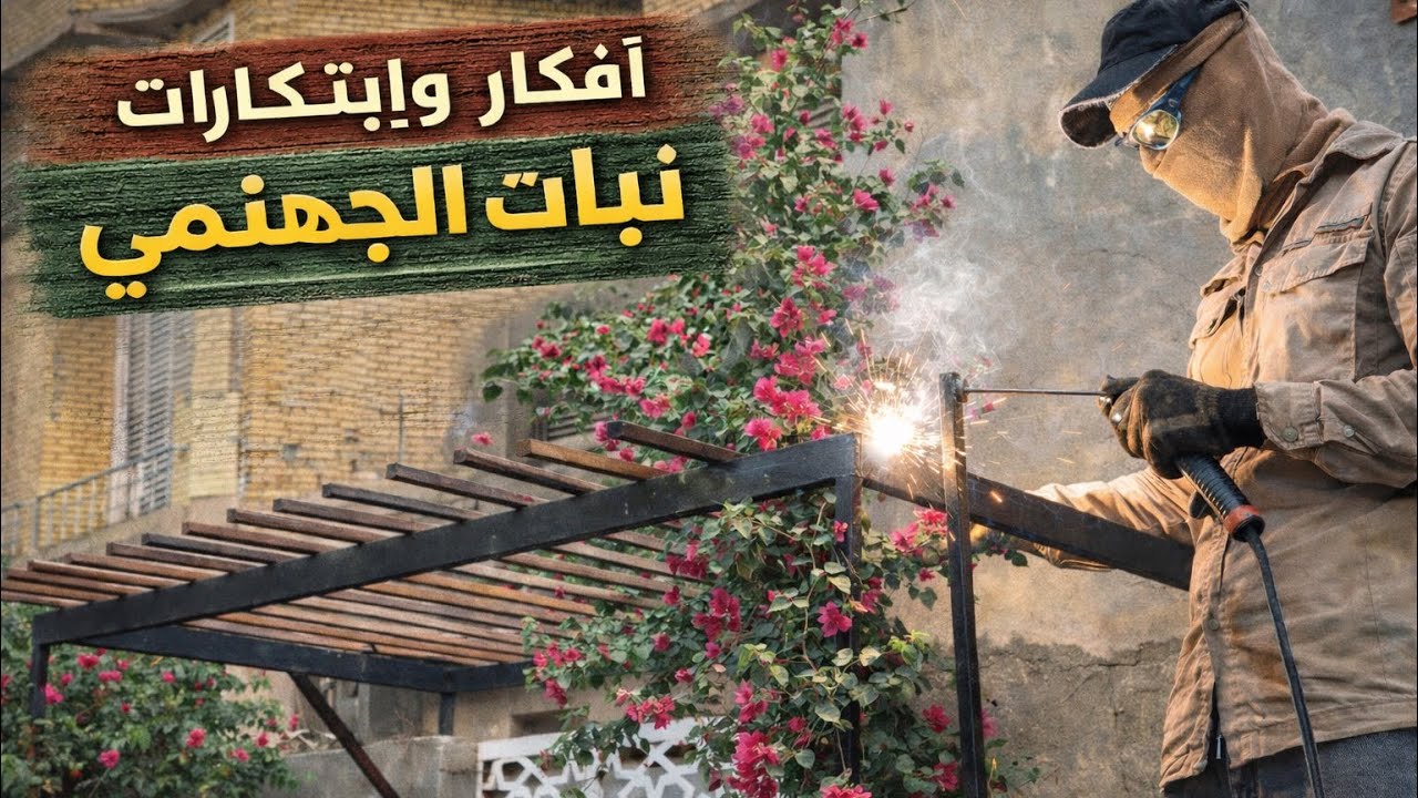 ابتكارت سقائف للمتسلقات مثلاً نبات الجهنمي 