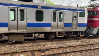 奥羽本線  配9831  大館駅発車  EF81 141  E531系