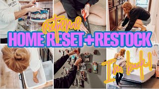 NEW! EXTREME HOME RESET + RESTOCK | MULTI DAY CLEAN WITH ME | PRODUCTIVITY MOTIVATION