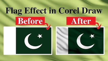 Flag Effects in Corel Draw | Corel Draw in Urdu | Corel Draw Tips & Tricks Flag Effects
