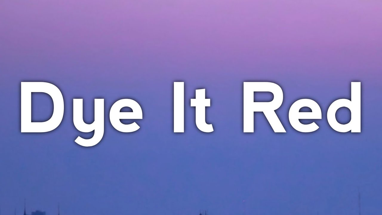 Beabadoobee Dye It Red Lyrics Youtube Beabadoobee Dye It Red Lyrics Youtube