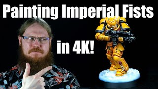 Painting an Imperial Fist with "Zenithal Contrast" method in 4K! screenshot 2