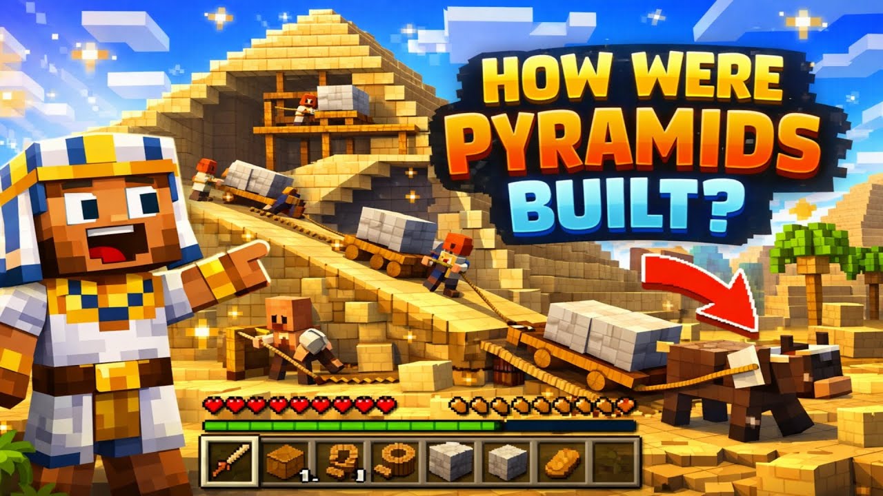 How Were The Pyramids Built? | Minecraft Animation - YouTube