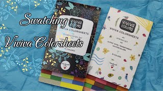 Viviva Colorsheets Swatching - Spring Set & Metallics Single Set