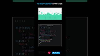 Create Fire Footer Section Animation #html #css #javascript #cssanimation #webdesign frontend