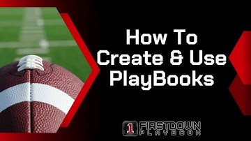 How To Create & Use Playbooks on FirstDown PlayBook