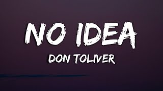 Don Toliver - No Idea (Lyrics)