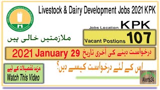 Livestock & Dairy Development Jobs 2021 KPK| Latest Jobs in Peshawar 2021| Jobs in KPK 2021
