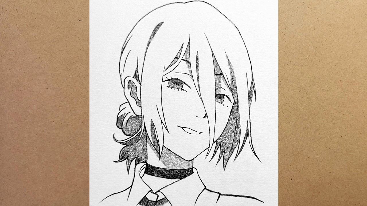 How to Draw Reze with Only ONE Pencil (HB) | Step by Step Tutorial for beginners | Chainsaw Man