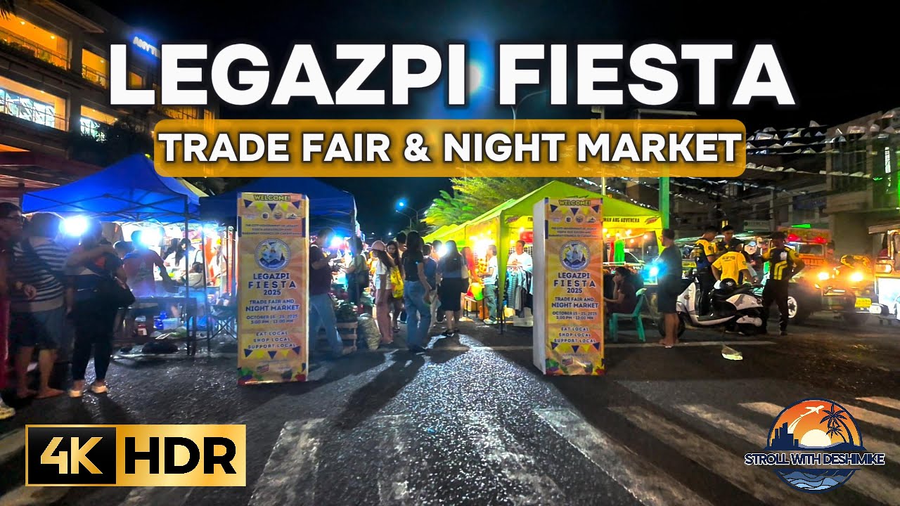 🌙 Legazpi Fiesta 2025 Night Market | Street Food & Local Finds in Albay!