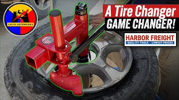 My tire changer GAME CHANGER! - Harbor Freight tire changer attachment