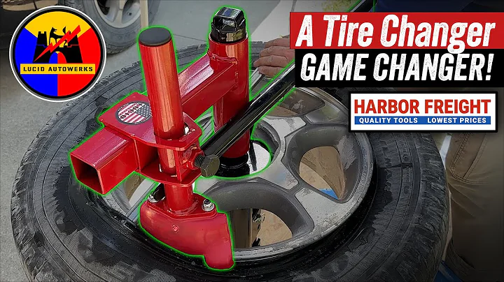 My tire changer GAME CHANGER! - Harbor Freight tire changer attachment