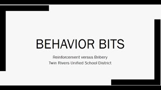 Reinforcement vs  Bribery