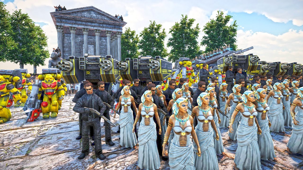 T45 Shotgun, Arnold T800 & Space Marine vs 2.8 Million Slaanesh