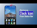How to Remove Clock Icon From Status Bar?