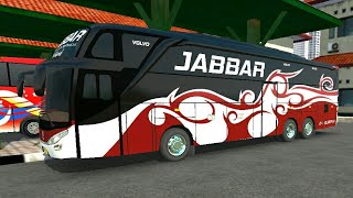 Jabbar Travels Volvo Bus Red Livery For Jetbus SHD- Bus Simulator Indonesia screenshot 1