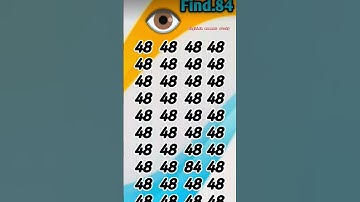 Find 👉 84 odd number puzzle 🧩 iq test 🧠 math reasoning puzzle 🧩 #mathematicspuzzles #mathpuzzle