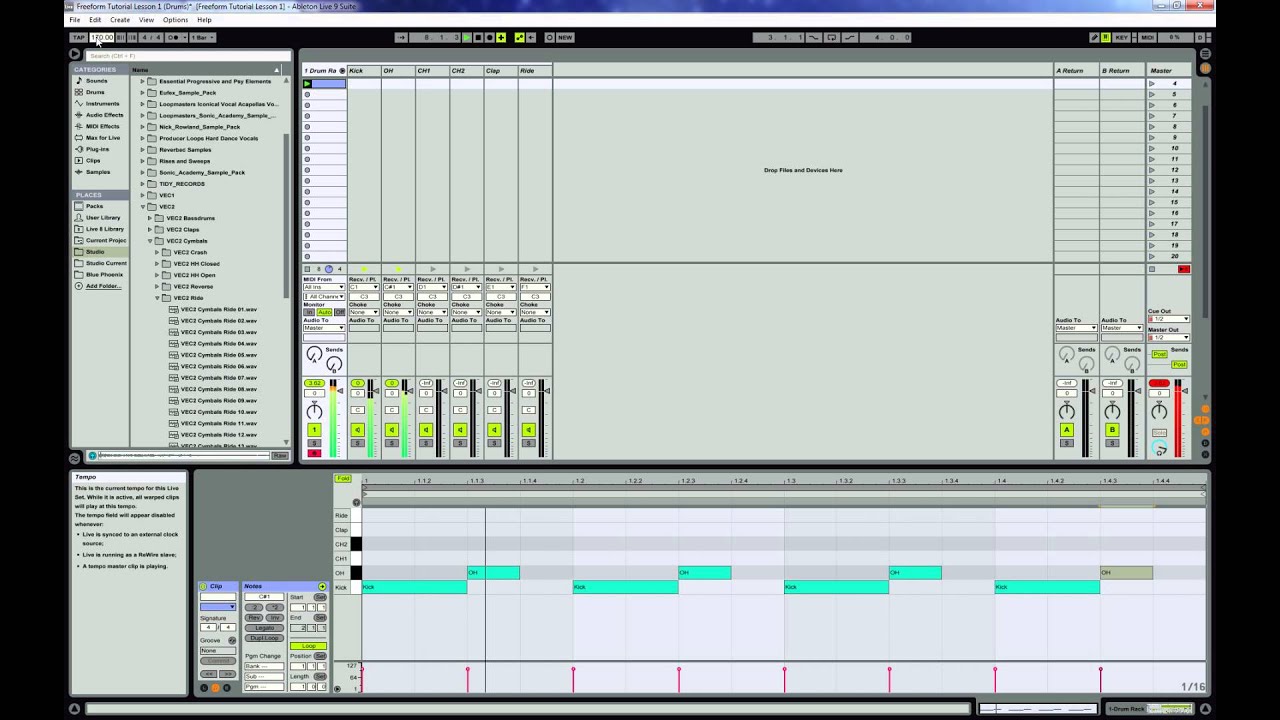 Freeform Tutorial "Troubled Galaxy" Lesson 1 (Drums) - YouTube
