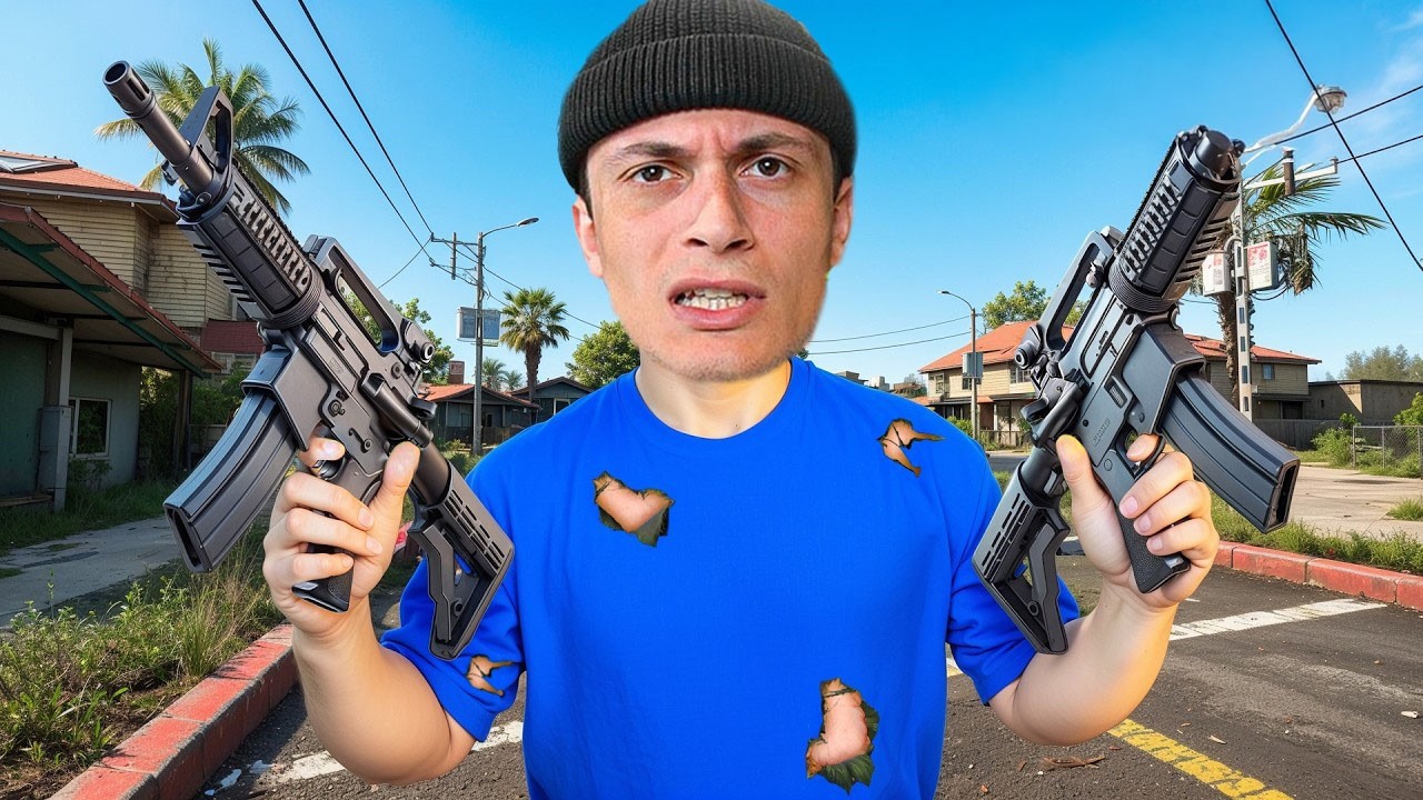 გავატარე 24 საათი ნამდვილ GTA5 ში !!