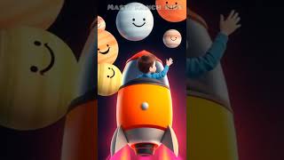 Zoom Zoom Rocket 🚀 Counting to Space | 3D Animated Pixar Style Kids Rhyme | Masti Manch Kids