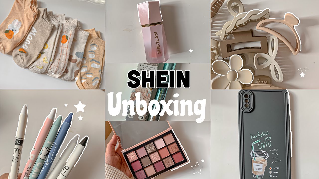 مشترياتي من شي ان 📦مشتريات عشوائية |مكياج ملصقات اكواب والكثير ✨