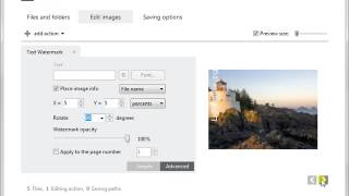 Dynamic Text Watermarking with reaConverter