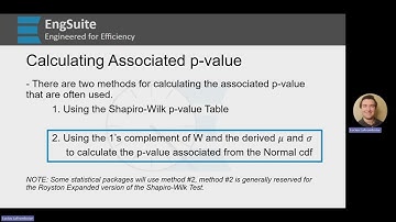 Royston Shapiro-Wilk Test p-value Formula - Engineering Statistics
