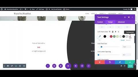 How to customise text link style in Divi modules