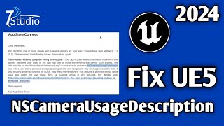 NSCameraUsageDescription iOS Error Fix For Unreal Engine 5 #NSCameraUsageDescription #ue5  #ios
