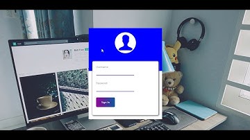Material design Login Form with Html and Css