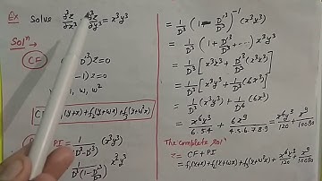 Lec-9|PDE| example of Homogeneous PDE with constant Coefficients, Study Material of CSIR UGC maths