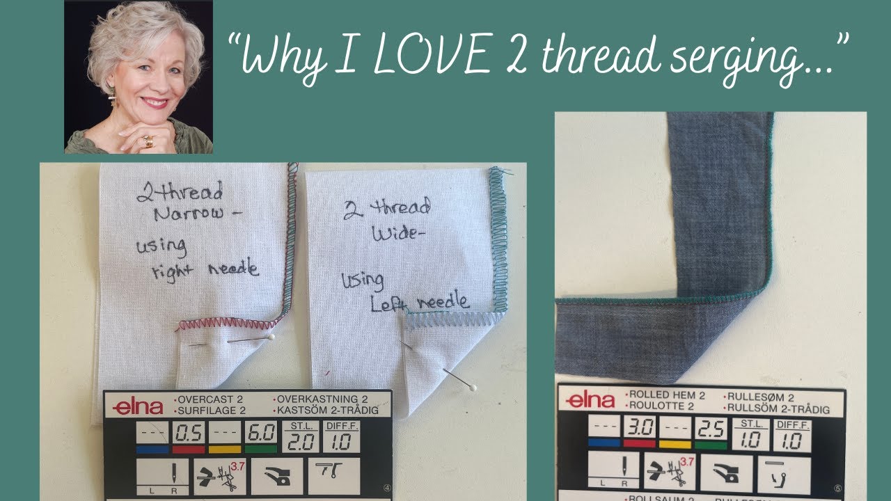 Learn the Advantages of Serging with just 2 Threads - YouTube