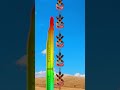【踏切アニメ】焼け焦げたおかしなふみきりカンカンが空高く積み上がる and railroad crossing 踏切 fumikiri kankan #shorts