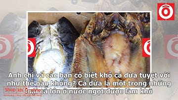 Khô cá dứa Cà Mau có gì đặc biệt - Shopkhoonline