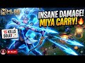 MIYA DAMAGE IS ILLEGAL 😳 SOLO CARRY EVERYONE #mobilelegends #mlbb