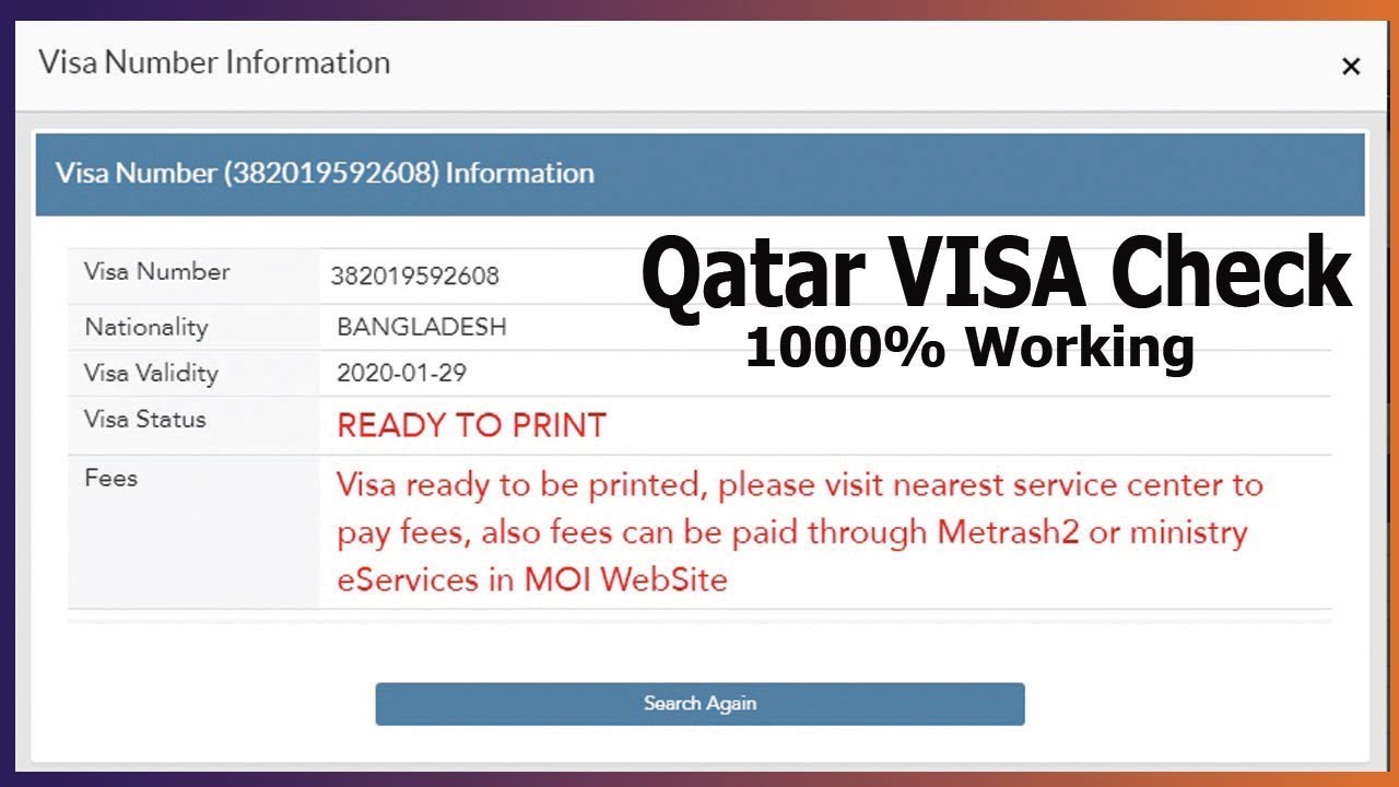 bangladeshi visit visa qatar