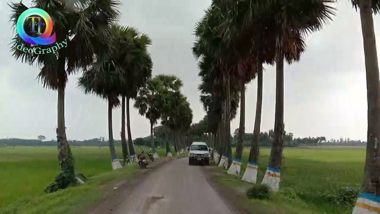 Naogaon Tourist Place Gughudanga Naogaon Beautiful Village Road In Bangladesh Drone View