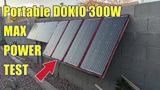 TRUE MAX power TEST DOKIO 300Watt Portable solar panel Review
