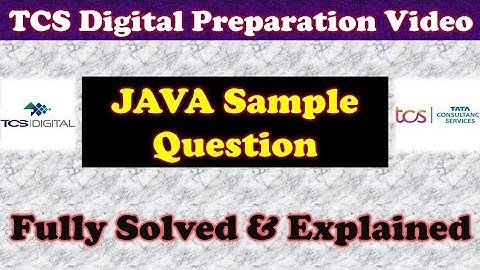 Sample Question of Java program Tcs Digital 2021 l Elevate Wings 1 l