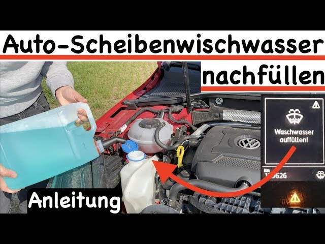 Auto Scheibenfrostschutz auffüllen prüfen - Scheibenreiniger Scheibenklar  nachfüllen 