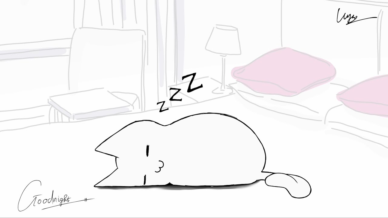 Goodnight. ๐ค ( Relaxing animation and music) - YouTube