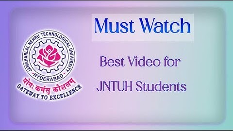 Must Watch this Video | Useful for #jntuh Students | @learnwithanu31