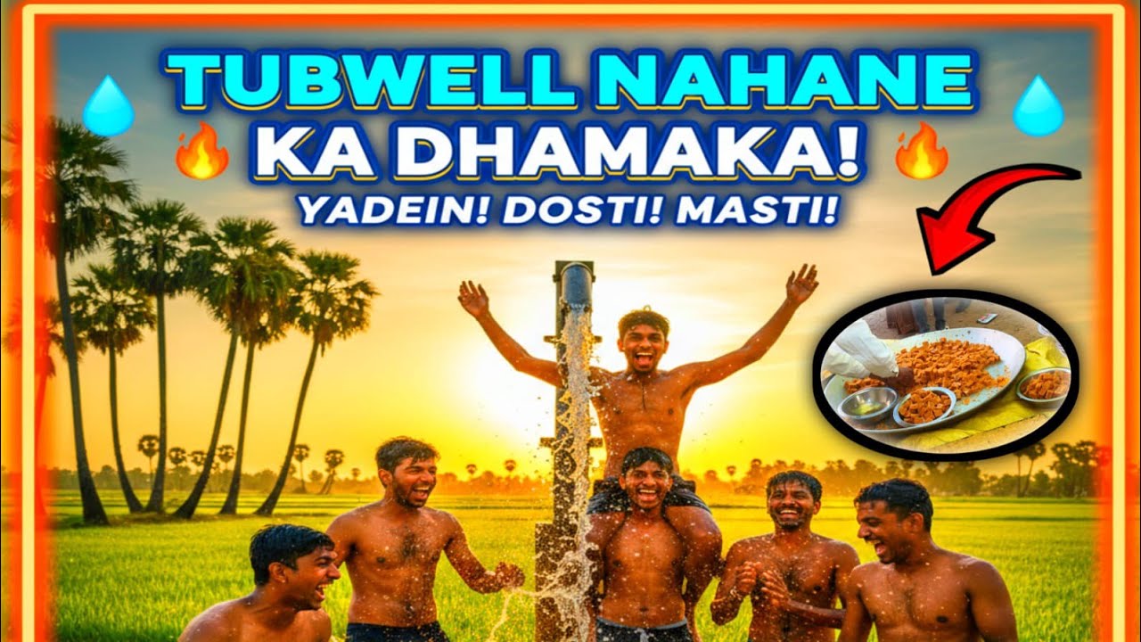 🔥Purane Din Yaad Aa Gaye! 😍 Tubewell Pe Desi Style Nahana | Gaon ki Garmi aur Tubewell ki Masti | ❤️