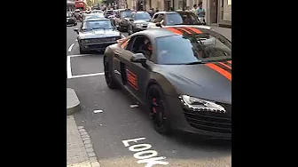 Jensen Interceptor V10 Driving in London