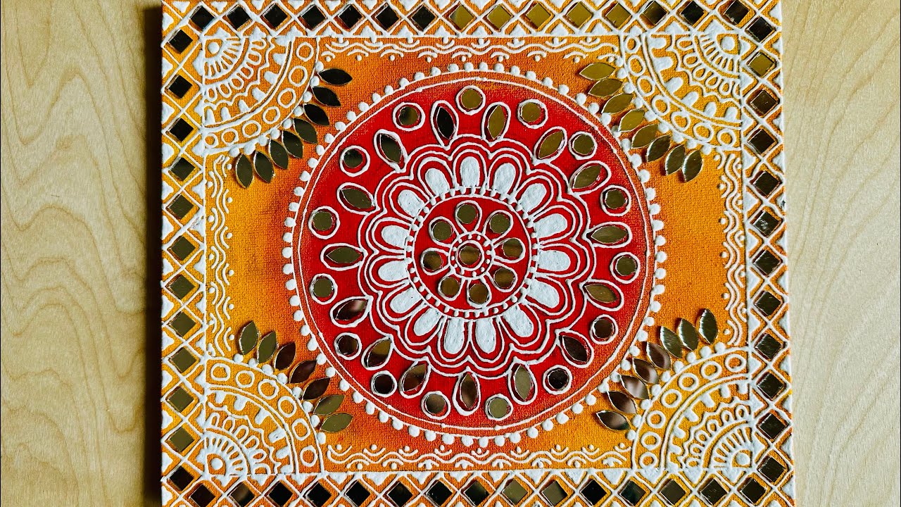 Lippan art with cone..texture work on wall decor piece #indianart #ethnicdecor #texture #indiandecor