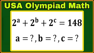 Full USA| An Interesting Algebra Olympiad Mathematics| Find the value of a, b, c in the given equation  Update