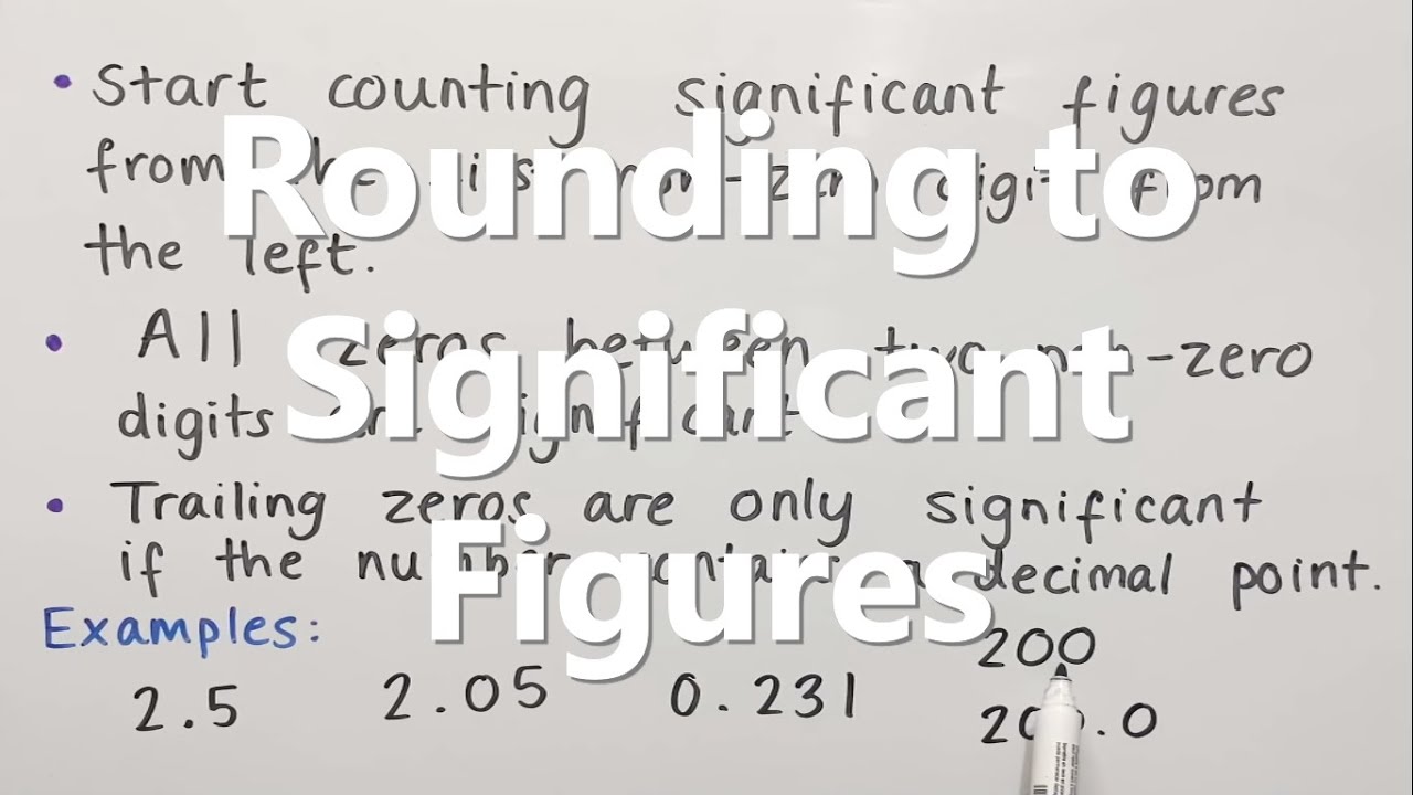 Rounding to Significant Figures - YouTube